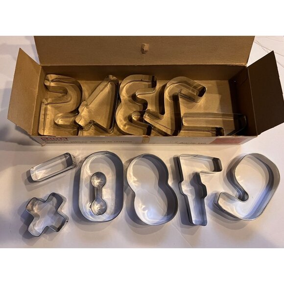 Vintage Kaiser Zahlenausstecher Cookie Cutter 3.5" Numbers, West Germany - Picture 2 of 9